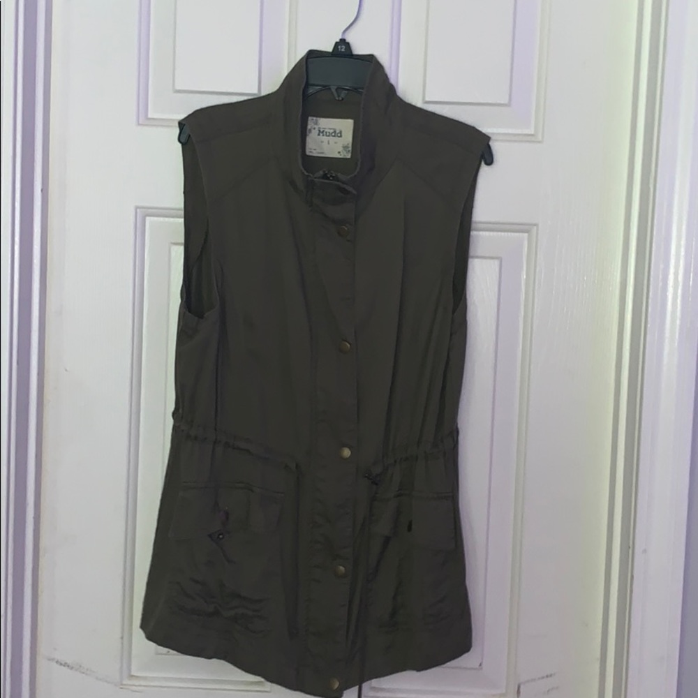 Mudd Green Denim Vest